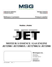 MSG JET Serie Manuel De L'utilisateur