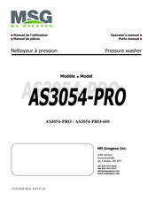 MSG AS3054-PRO-600 Manuel De L'utilisateur