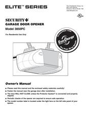 Chamberlain SECURITY+ 3850PC Manuel Du Propriétaire