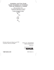 Kohler K-T10055 Guide D'installation Et D'entretien