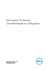 Dell Inspiron 15 Gaming Serie Caractéristiques Et Configuration