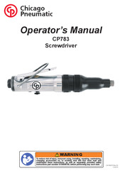 Chicago Pneumatic CP783 Manuel De L'opérateur