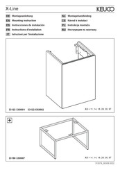 KEUCO X-Line 33198 140007 Instructions D'installation