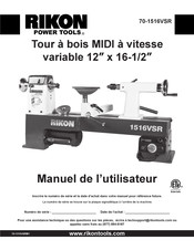 Rikon Power Tools 70-1516VSR Manuel De L'utilisateur