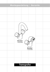 Hansgrohe Mondial 15030 Serie Instructions De Montage