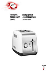 KitchenAid 5KMT2115EWH Manuel D'instructions