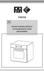 FAR F9472X Notice D'installation Et D'utilisation