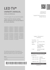 LG 65UT8050AUA Manuel Du Propriétaire