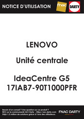 Lenovo 17IAB7-90T1000PFR Guide D'utilisation