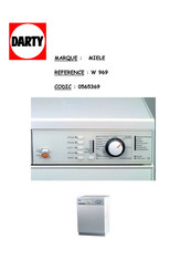 Miele Novotronic W 969 Mode D'emploi