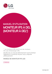 LG 27MP89HM Manuel D'utilisation