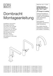 Dornbracht 33 816 809-FF 0010 Instructions De Montage