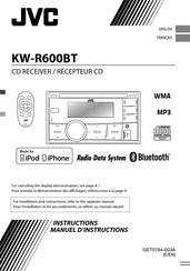 JVC KW-R600BT Manuel D'instructions