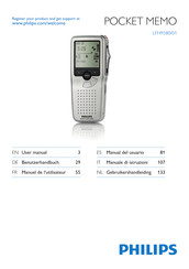 Philips POCKET MEMO LFH9380/01 Manuel De L'utilisateur