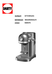 Kitchenaid Nespresso My Machine 5KES0503EMS/5 Manuel D'utilisation