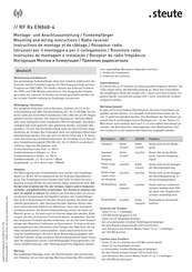 steute RF Rx EN868-4 Instructions De Montage