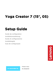 Lenovo Yoga Creator 7 Guide De Configuration