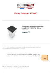 Avidsen Home Fresh 127040 Mode D'emploi