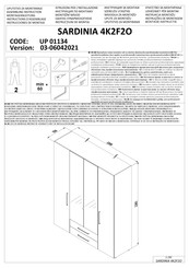 Dedeman SARDINIA 4K2F2O Instructions D'assemblage