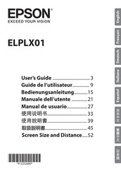 Epson ELPLX01 Guide De L'utilisateur