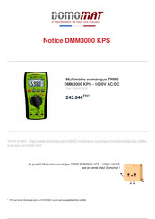 KPS DMM3000 Manuel D'utilisation