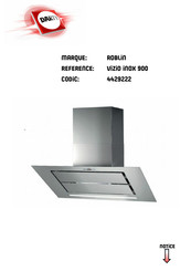 ROBLIN STELLA 900 INOX Notice