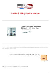 deville C077AS Notice D'installation Et D'utilisation