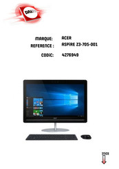 Acer ASPIRE Z3-705-001 Manuel D'utilisation