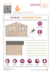 Kiehn-Holz KH 28-021 Instructions De Montage