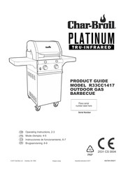 Char-Broil PLATINUM TRU-INFRARED R33CC1417 Mode D'emploi