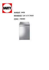 Smeg LSA 13 X Notice D'utilisation