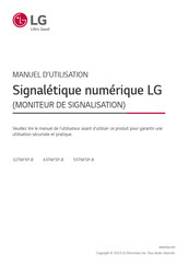 LG 43TNF5P-B Manuel D'utilisation