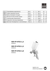 Schneider Airsystems FSP-FP-HTE2-1,5 Notice D'utilisation D'origine