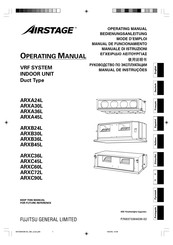 Fujitsu AIRSTAGE ARXA36L Mode D'emploi