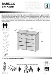 Forte BARICCO BRCK221B Notice De Montage