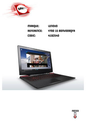 Lenovo 4192540 Guide De L'utilisateur