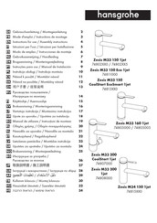 Hansgrohe Zesis M33 160 1jet 74805005 Mode D'emploi / Instructions De Montage