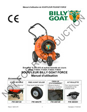 Billy Goat F1402V Manuel D'utilisation