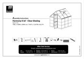 Palram Harmony 6'x6'-Clear Glazing Instructions De Montage