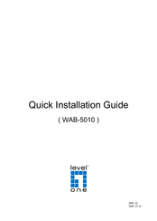 LevelOne WAB-5010 Guide D'installation Rapide