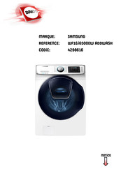 Samsung WF16J6500E Série Notice D'utilisation