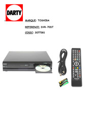 Toshiba DVR70DTKF2 Mode D'emploi