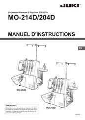 JUKI MO-204D Manuel D'instructions