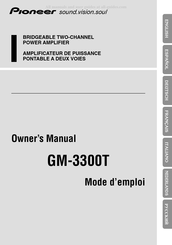 Pioneer GM-3300T Mode D'emploi