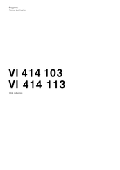 Gaggenau VI 414 103 Notice D'utilisation