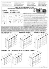 Forma Ideale SARDINIA 270 OG Instructions D'assemblage