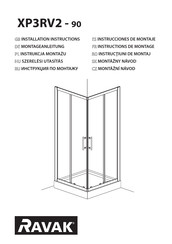 RAVAK XP3RV2-90 Instructions De Montage