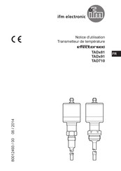 IFM Electronic efector600 TAD710 Serie Notice D'utilisation