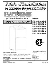 SUPREME FEM15-M2401AM-A Guide D'utilisation Et Manuel Du Propriétaire