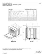 Whirlpool WOES7027P Guide De Dimensions